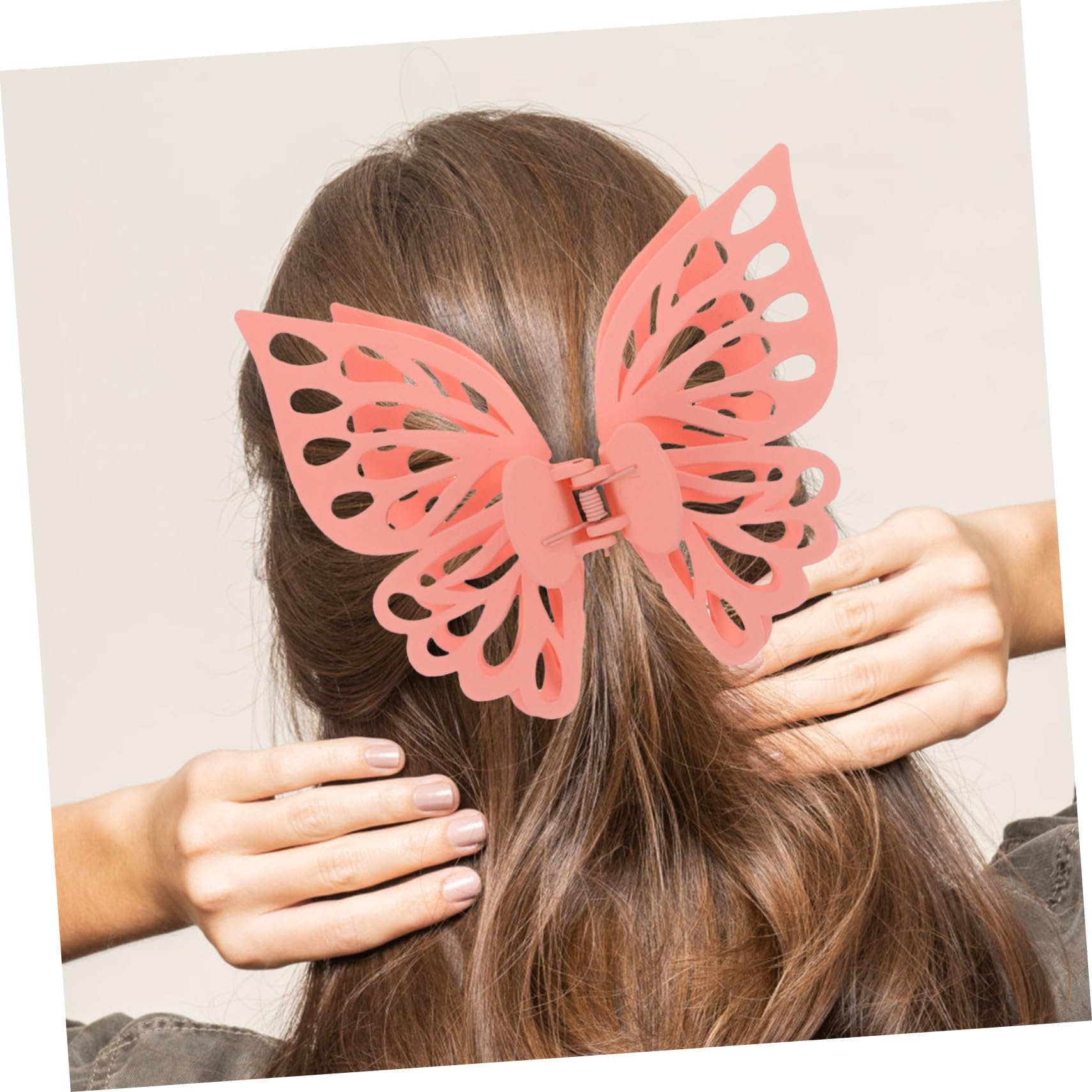 8 Stück Große Schmetterling Haarklammer Haarklammern für Langes Haar Stabile Haarspangen Damen Bunte Rutschfeste Haarklammern für Alltag und Sport
