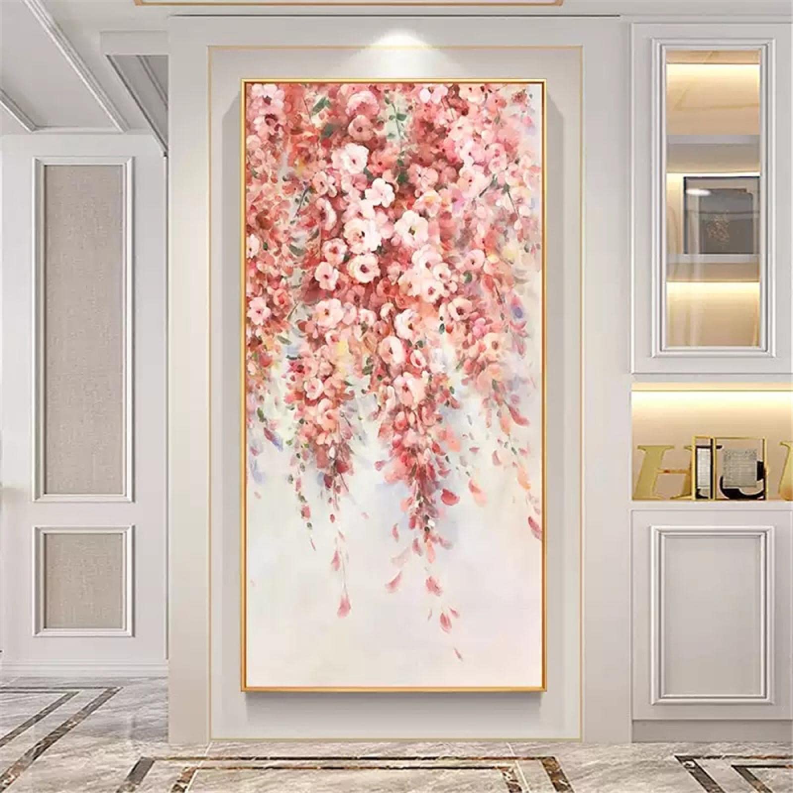 Print op canvas groot formaat abstracte bloemen in vaas schilderij moderne minimalistische orchidee poster kunst muur foto Home decor 20x30cm frameloze