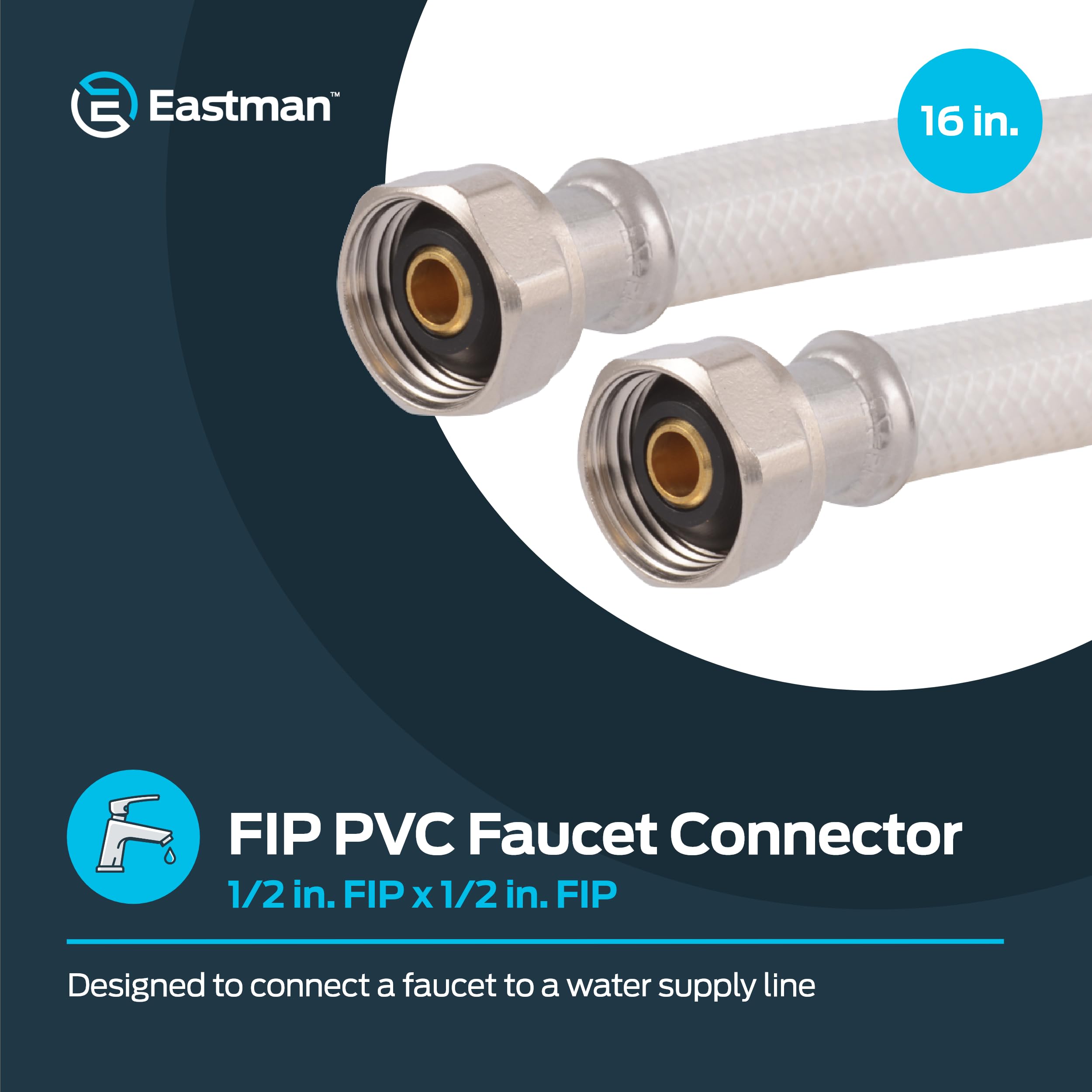 Eastman 48133 Conector de Grifo de PVC, No, 16" Length