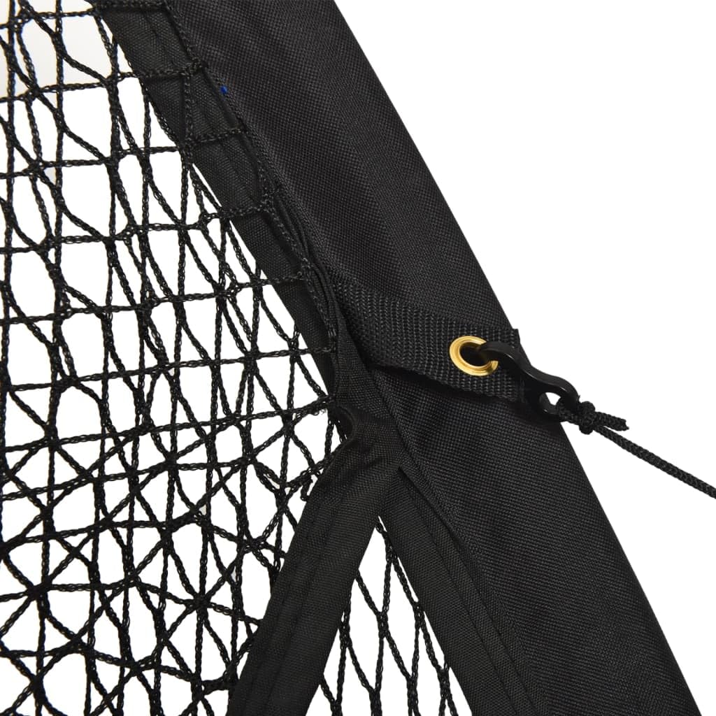 Jaula de béisbol negra de poliéster 600 x 400 x 250 cm con marco de fibra de vidrio, resistente para entrenamiento de impacto y entrenamiento en deportes al aire libre e interior, ideal para