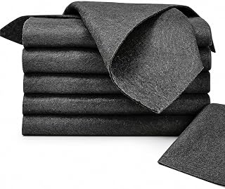 Magic Cleaning Cloth, 6Pcs Microfiber Cleaning Cloths (11.81×15.75 in) | Streak & Lint-Free, Reusable, Cleans with Water Only, for Windows, Kitchen, Cars, Mirrors, Glass, Stainless Steel