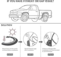 Vista 4 de LEDKINGDOMUS Kit de salpicaderas delanteras y traseras compatibles para Chevy Silverado/GMC Sierra 1999-2006 1500 2500HD 3500HD