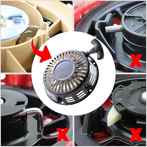 Miniatura 5 de Conjunto de arranque compatible con Honda GX340 GX390 GX610 GX620 11HP 13HP 18HP 20HP Harbor Freight Predator 420cc Motor Recoil Starter