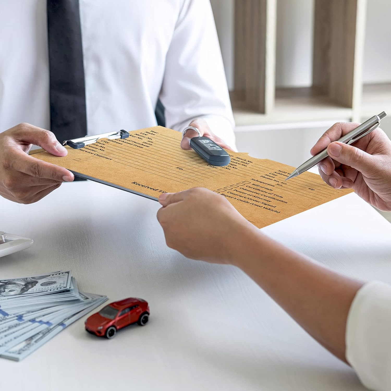 Geyee 50 Pieces Vehicle Dealer Jackets for Dealerships 8 x 12 Inches Printed Vehicle Deal Envelopes Car Dealership Folder Bulk Dealer Record Envelopes for Office Car Subscribe Order - Image 4