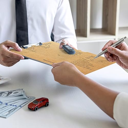 Miniatura 4 de Geyee 50 chaquetas de concesionario de vehículos para concesionarios de 8 x 12 pulgadas, sobres impresos de ofertas de vehículos, carpetas de