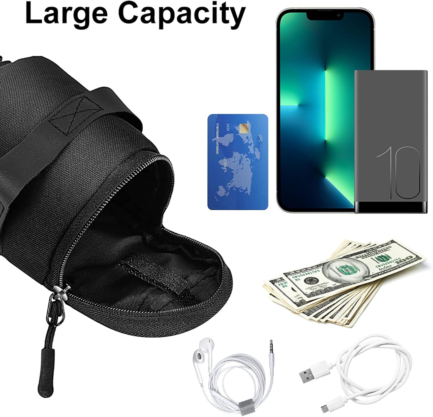 Bike Polyester Waterproof Storage Cycling Tail Rear Pouch Bag Durable Bicycle Accessories Saddle Bag Folding Car Tail Bag