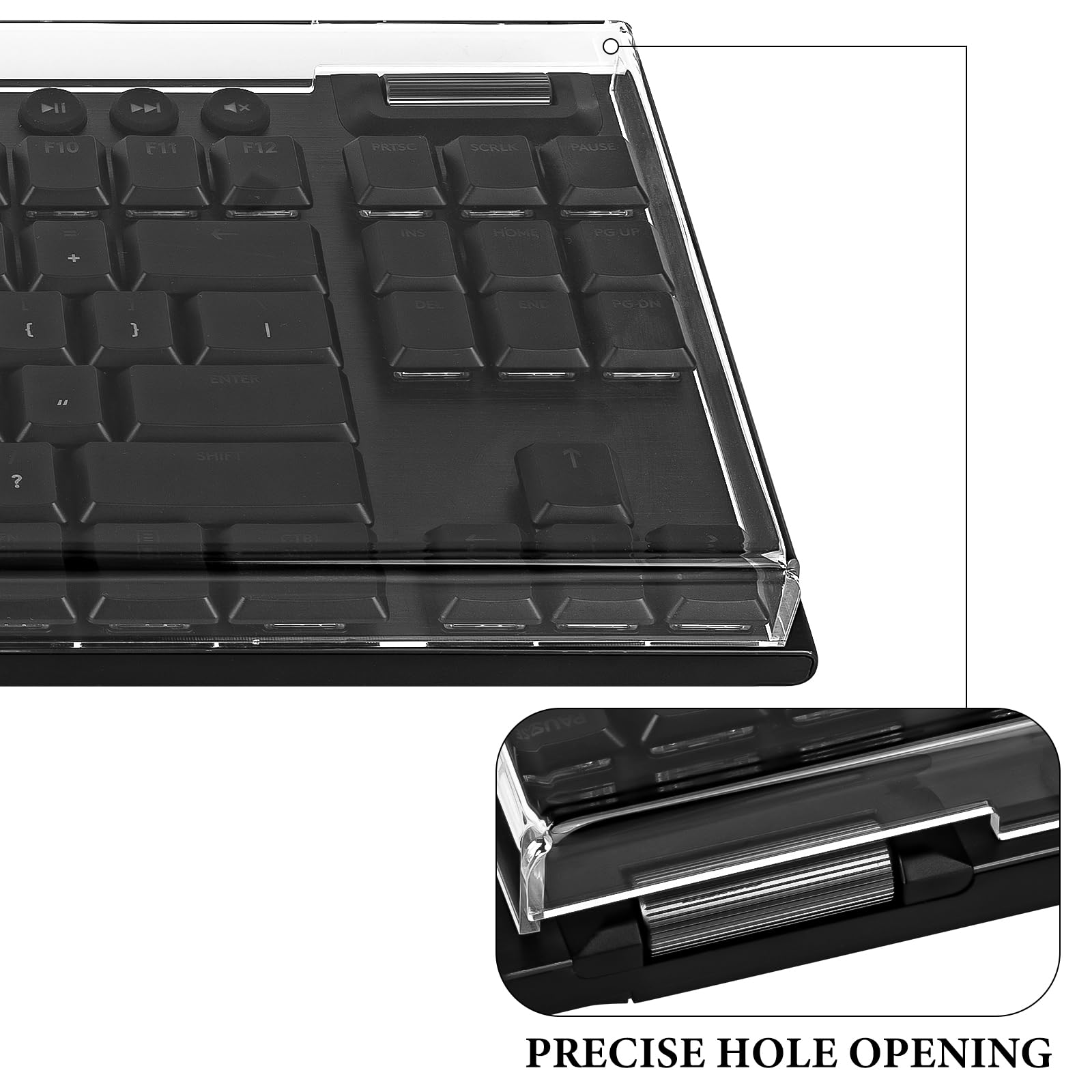 Geekria Copertura antipolvere per tastiera, copritasti in acrilico trasparente compatibile con Logitech G915 TKL / G915 X Lightspeed TKL / G715 / G713