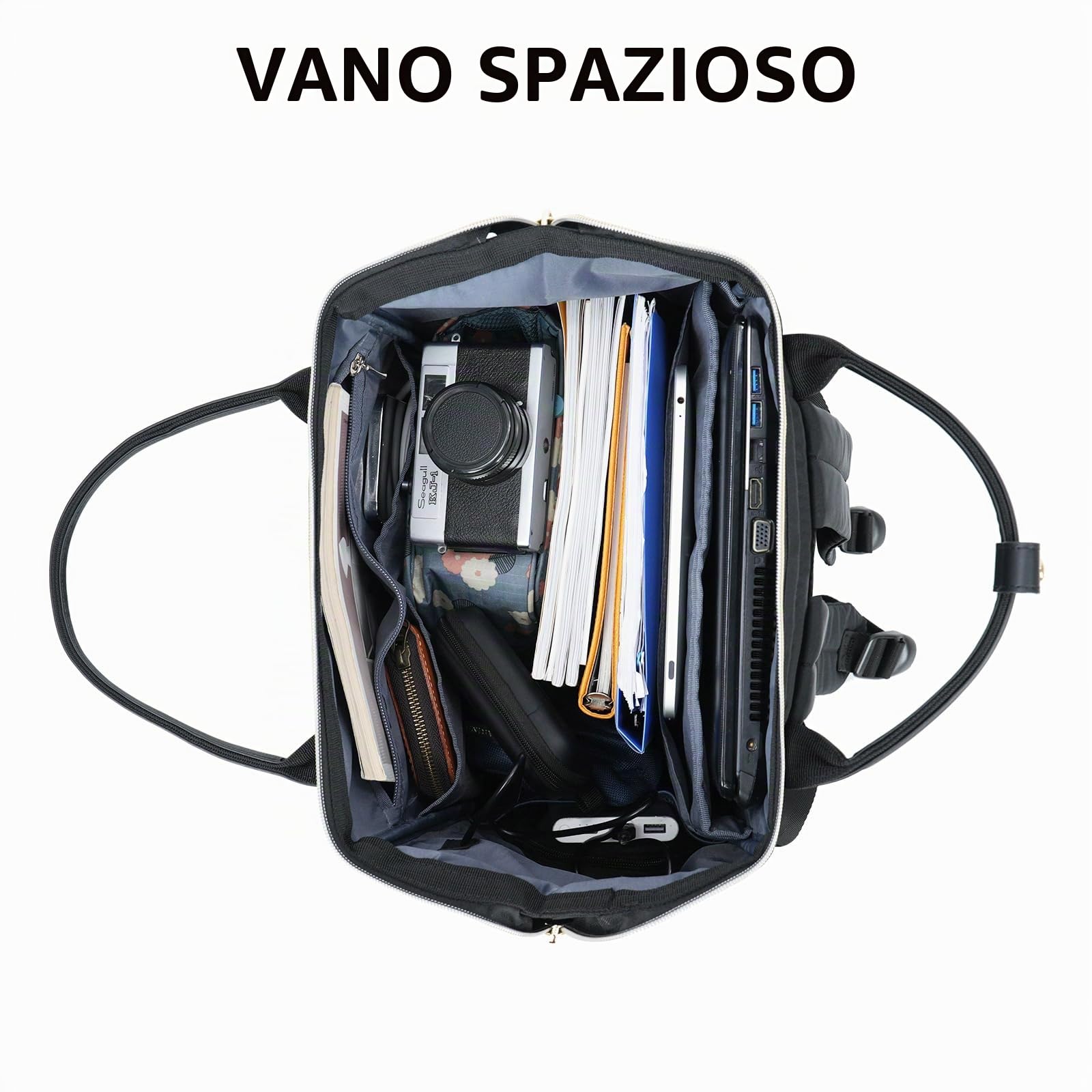 KROSER Zaino per computer portatile da 17 pollici, elegante, idrorepellente