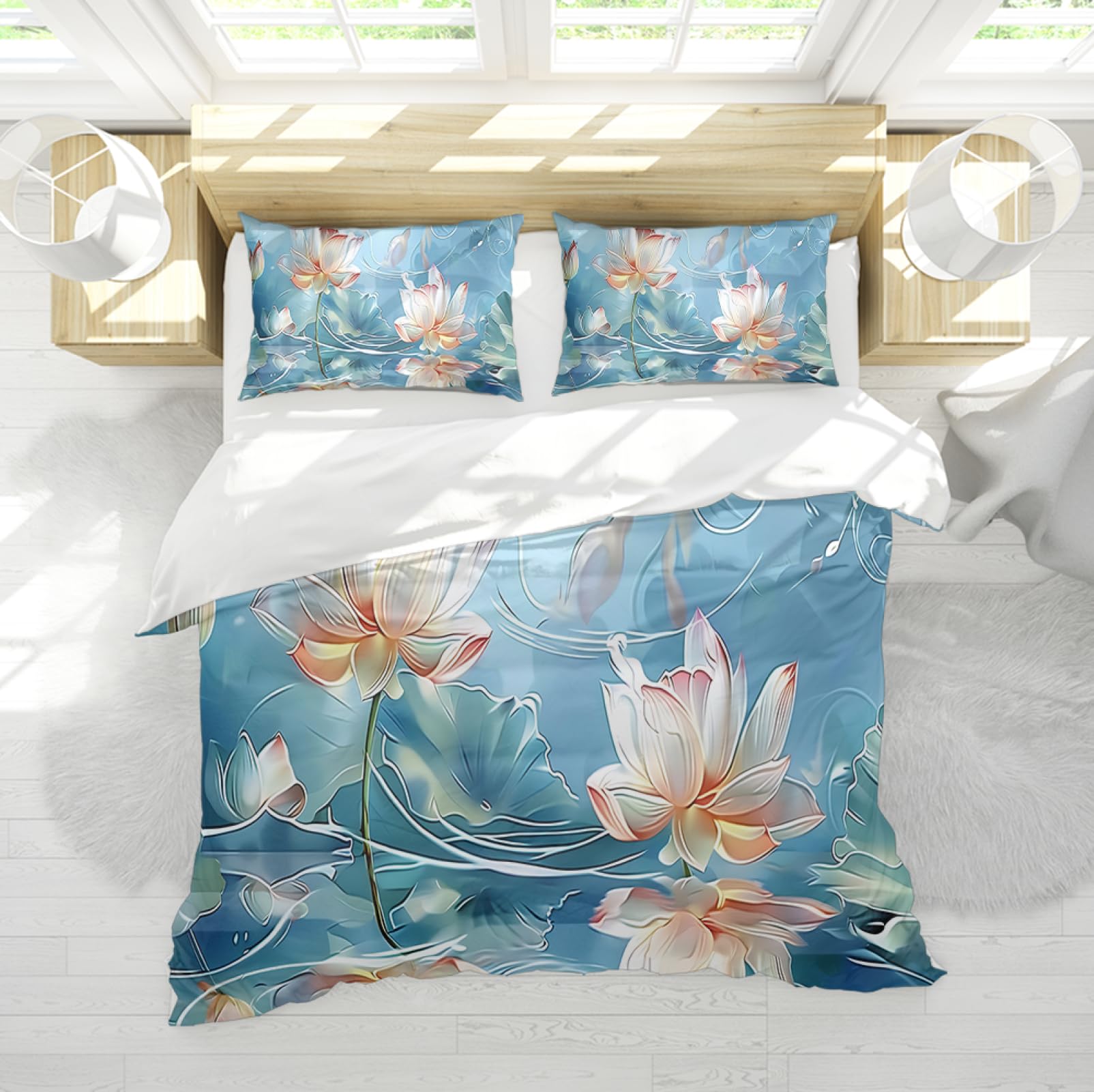 Housse de Couette Douce et Respirante pour un Sommeil Profond Toute l'Année