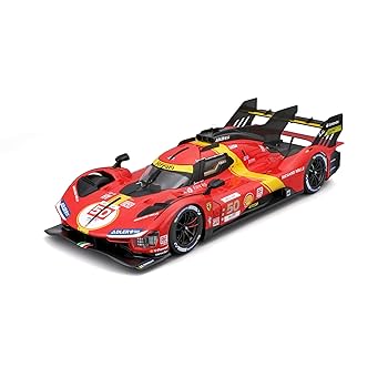 Bburago - 1/18 Ferrari Racing - 499P LMH 2023#50 - Czerwony