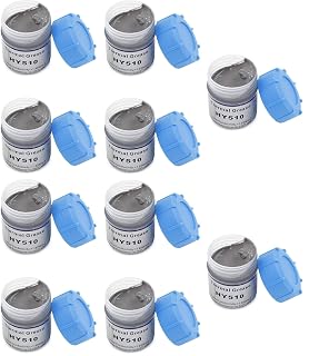 AdzMoz&ireg; Silicone Heatsink Compounds Thermal Grease Paste, Heat Sink Compound for Use in Coolers Heat Sink, CPU and Chipsets, Graphics Card, LED, IC, GPU, VGA, PC Processor (Pack of 10)