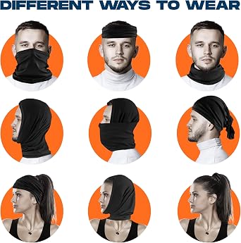 ARMORAY Face Mask Washable & Reusable Balaclava Neck Gaiter-Sun Protection Bandana Scarf Masks for Men & Women Hiking Fishing