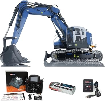LESU 1/14 RC Hydraulic Excavator 3 Arms RTR for Aoue ET26L RC Digger Construction Vehicles Light PL18EV Radio
