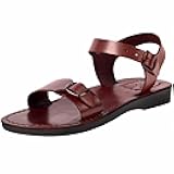 Jerusalem Style I: Biblical Jesus Leather Sandals/Slides by Holy Land Market
