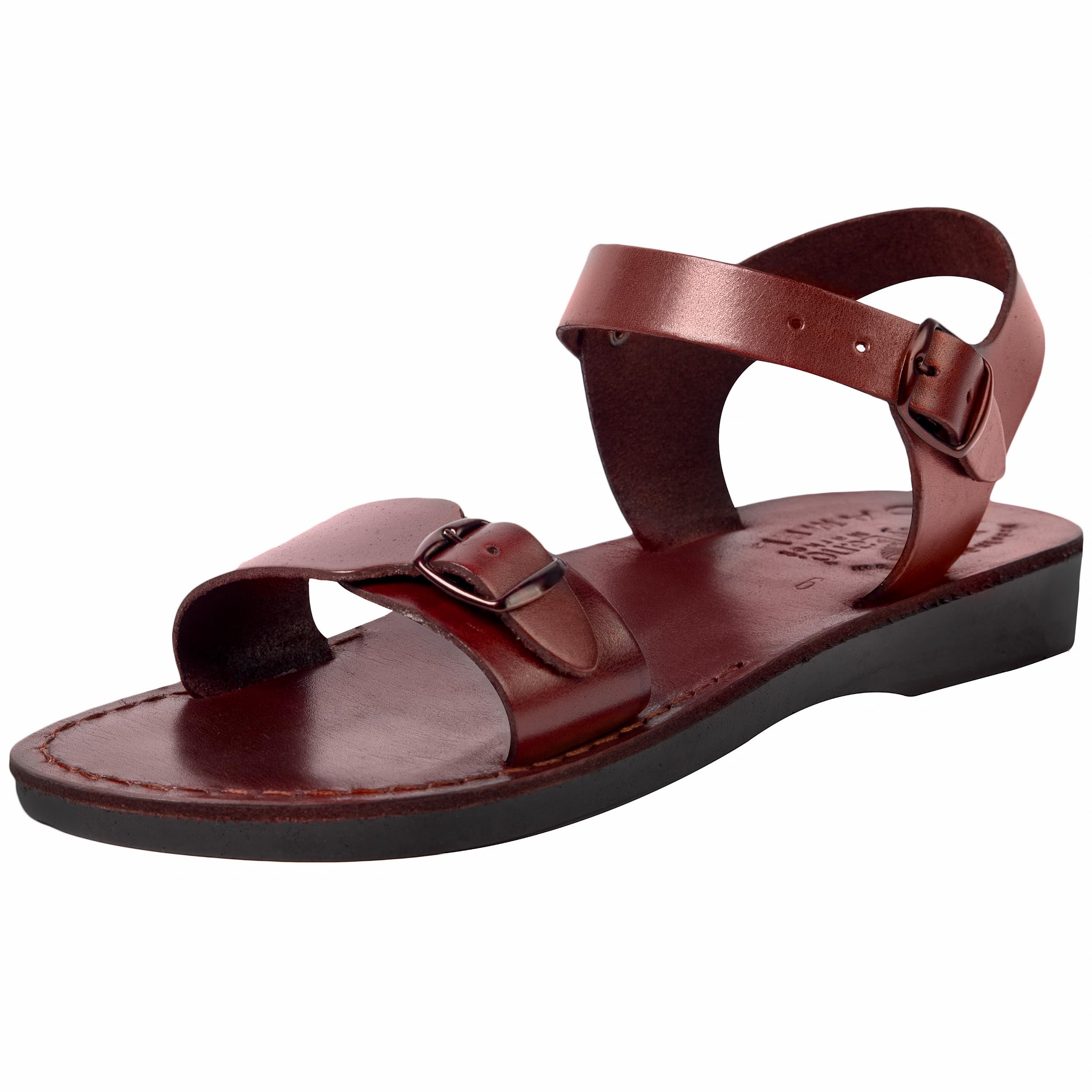 Unisex Adults/Children Genuine Leather Biblical Sandals/Flip Flops/Slides/Slippers (Jesus - Yashua) Jerusalem Style II
