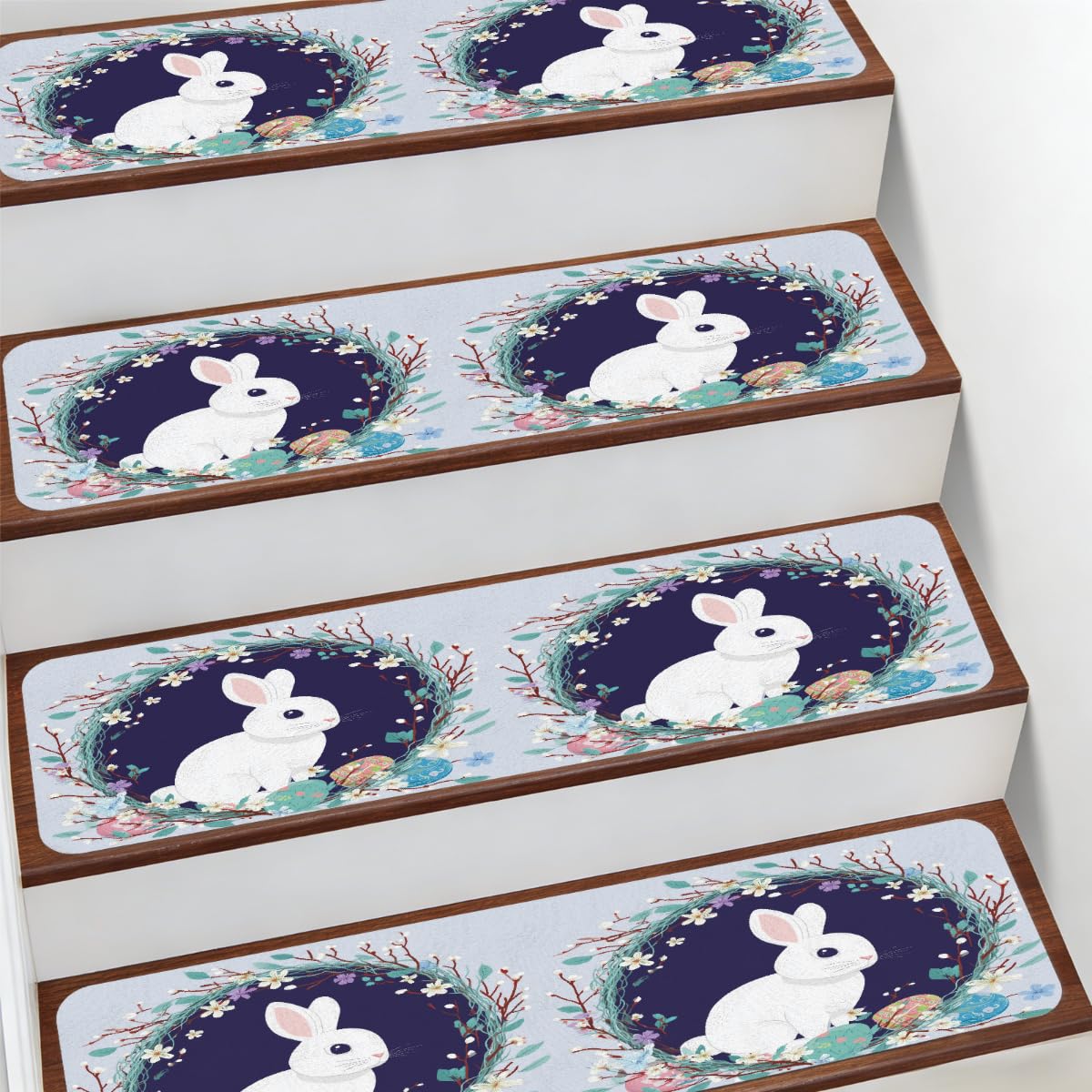 Alfombra antideslizante para escalera Mexpekil protectora de pasos de Pascua