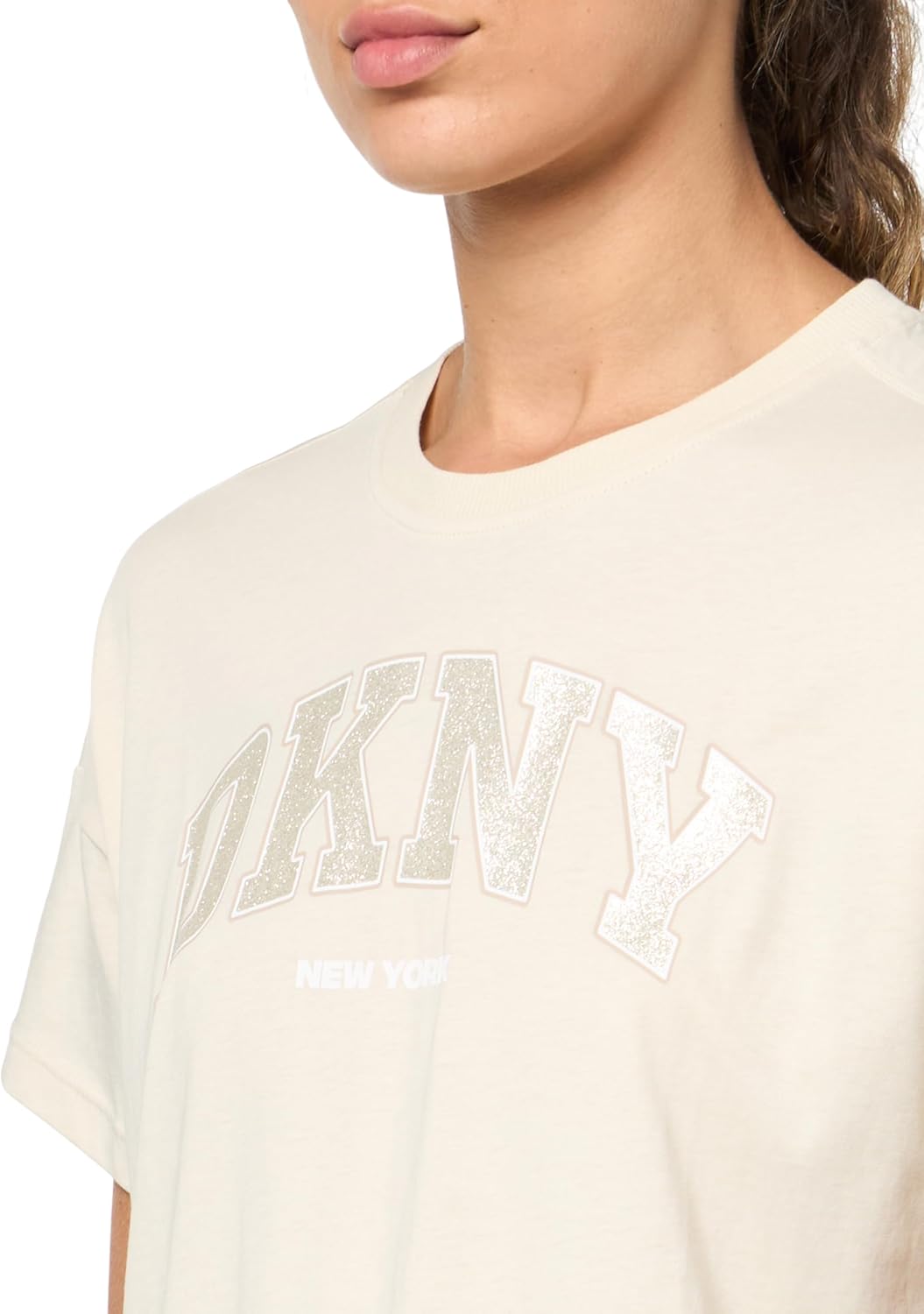 DKNY Womens Logo Long Sleeve T-Shirt - Image 3