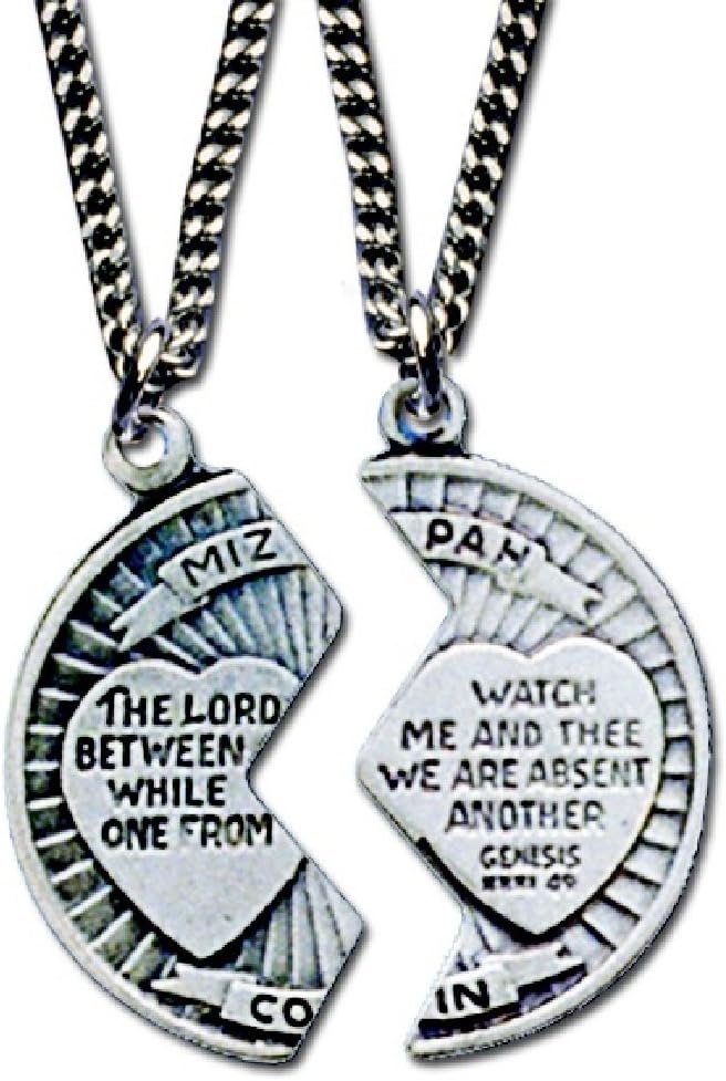 H J Sherman Mizpah Necklace Set Sweetheart Gift Lord Watch