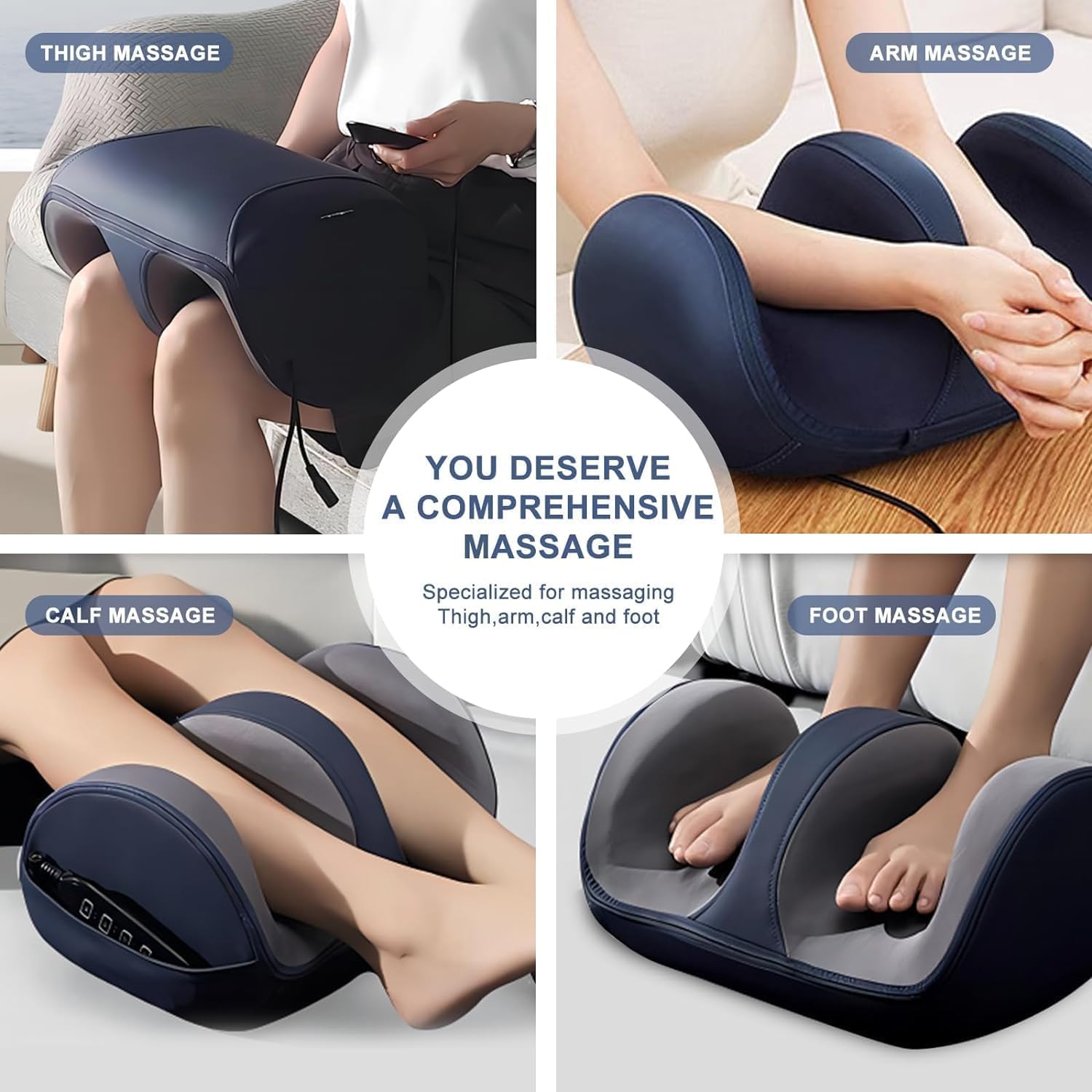 Luteti Shiatsu Foot and Calf Massager with Heat Kneading Rolling for Neuropathy Wellness & Relaxation Calf Leg Arm Massager Promotes Blood Circulation Mother's Day Luteti Shiatsu Foot and Calf Massager with Heat Kneading Rolling for Neuropathy Wellness & Relaxation Calf Leg Arm Massager Promotes Blood Circulation Mother's Day