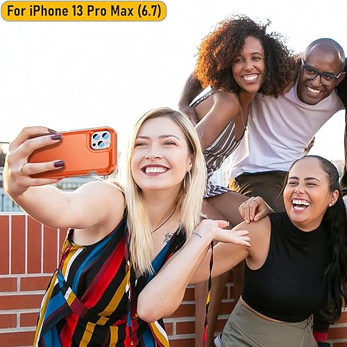 Miniatura 6 de La funda está especialmente diseñada para iPhone 13 Pro Max de 6.7 pulgadas, protección de cuerpo completo, resistente a los golpes, goma de