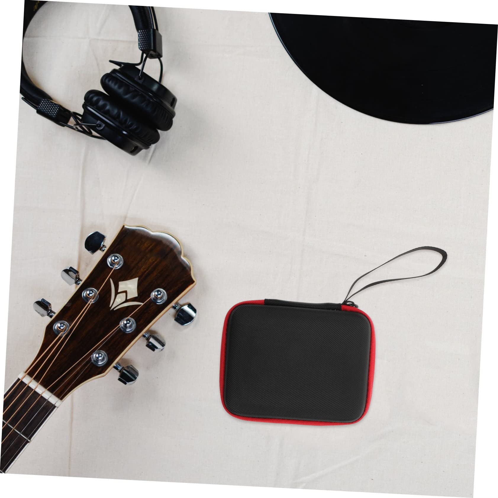 Toddmomy Guitar Pick Storage Bag Portable Plectrums Organizer for Guitars Ukuleles Bass Durable with Zipper Closure present for Musicians and Instrument Players