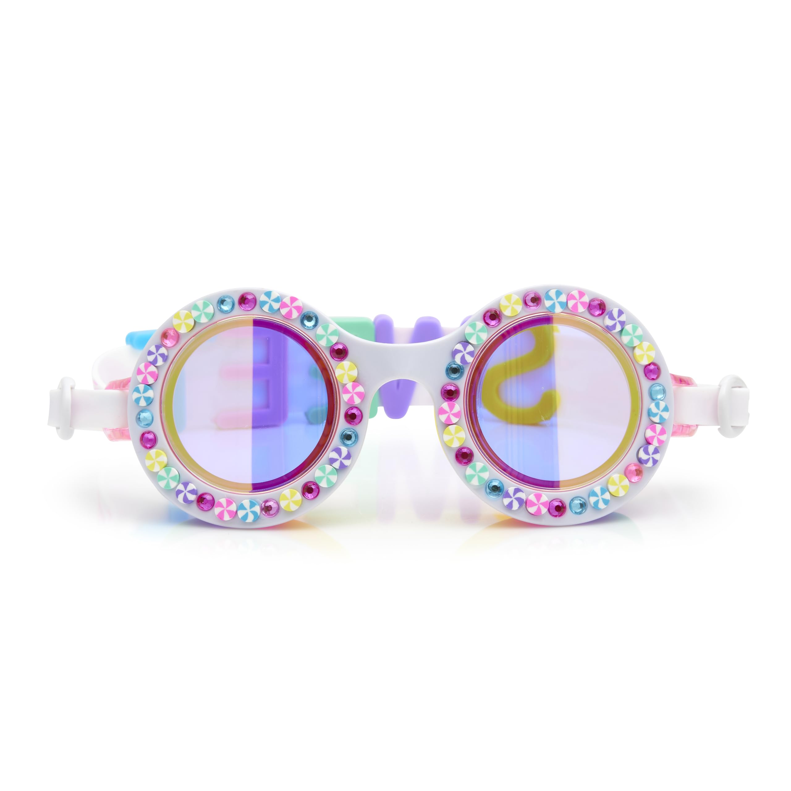Bling2O - BRIGHT STRIPE Rainbow Ribbon, Gafas de natación infantiles. Más 6 años