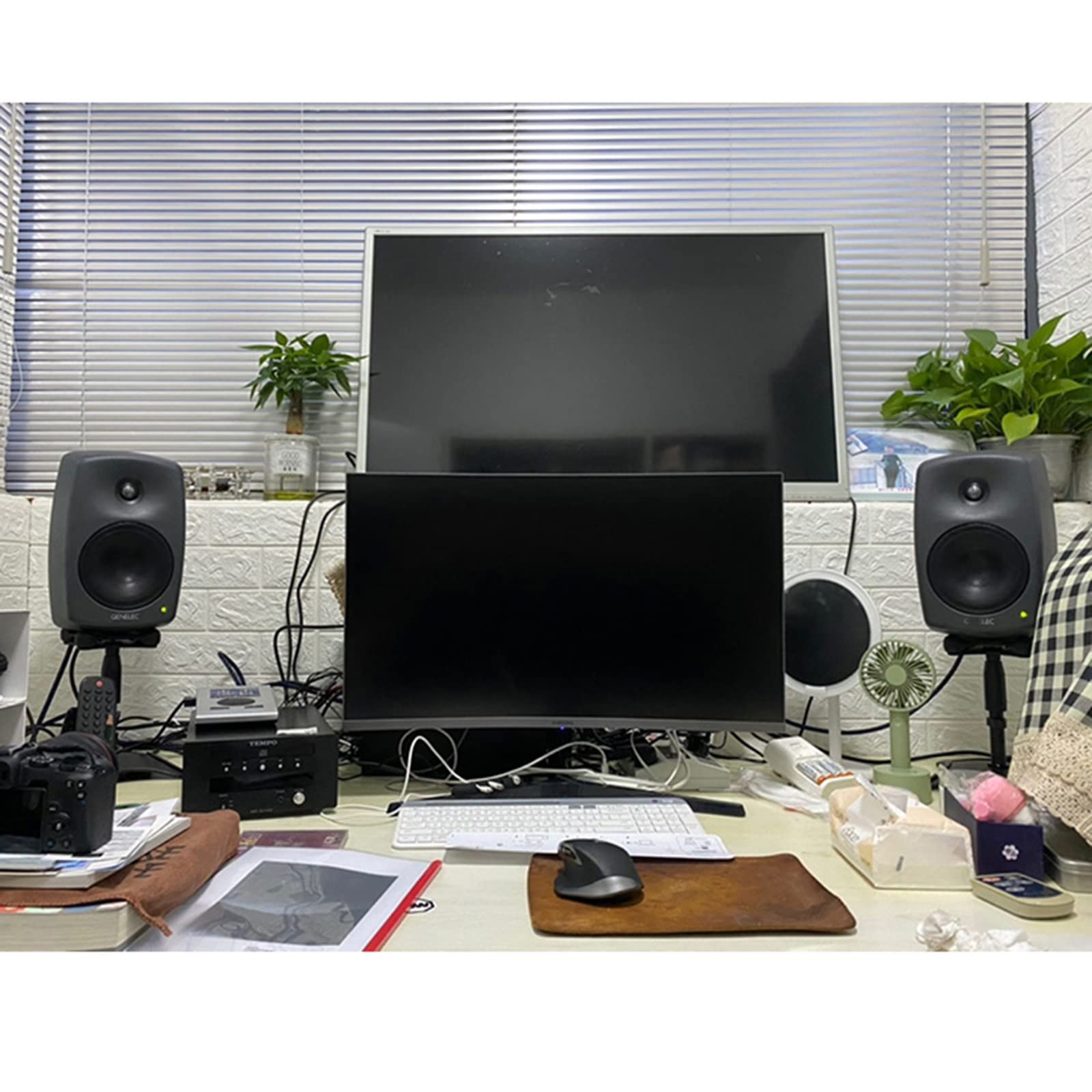 Lautsprecherständer Lautsprecher-Desktop-Ständer kann angehoben Werden, Metall-Stativbasis, Stoßdämpfung für große Surround-Sound-Lautsprecher (Color : B)