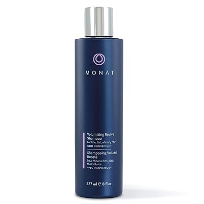 MONAT Volumizing Revive Shampoo Infused wRejuveniqe – Weightless Shampoo for Fine, Flat Hair – Amplifies Volume, Adds Softness, Shine – Cleanses and Protects with UV Defense – Net Wt 237ml 8 fl oz