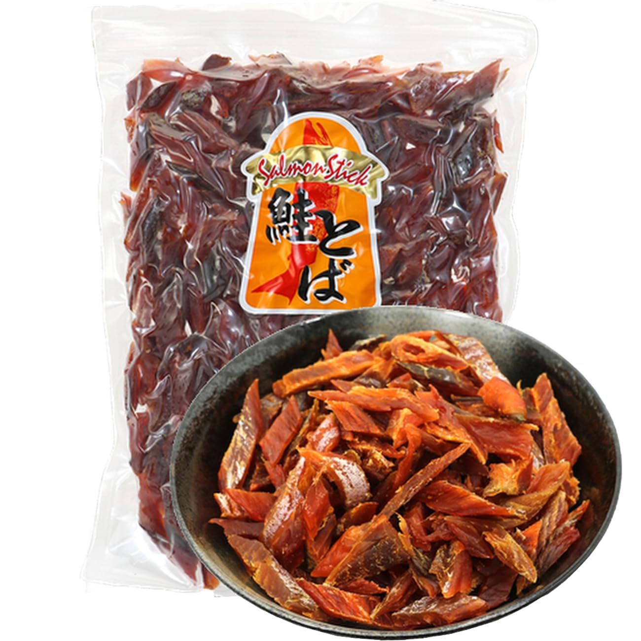 Amazon | 函館えさん昆布の会 鮭とば 500g ソフト 北海道産 ひと口