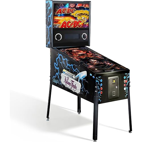 1000 in 1 Games Pinball Machine Arcade Pro 43" 4K Ultra HD - American Style Vintage Cabinet ,Digital Leaderboard & Haptic Feedback - Home Game Room Man Cave Bar Entertainment Centerpiece for Adults