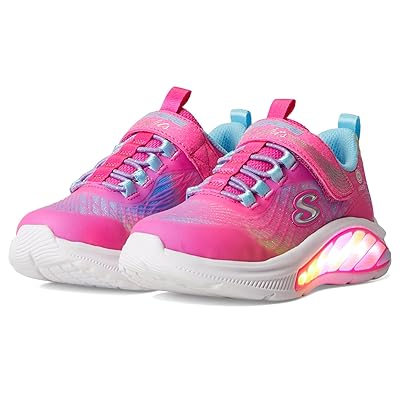 SKECHERS KIDS Rainbow Cruisers Rainbow Reflection 303722L (Little Kid/Big Kid) Girls Shoes Hot Pink/Multi