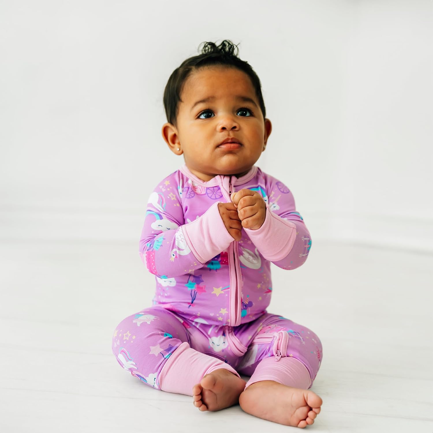 Little Sleepies Pajamas for Baby Boys & Girls, Viscose from Bamboo Baby Pajamas, Preemie & Newborn Sleepers, 2-Way Zipper PJs - Image 2