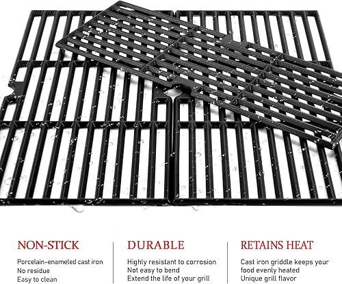 Miniatura 6 de GGC Repuesto de rejillas de parrilla de 18 pulgadas para Charbroil 463347017, 463377017, 4 quemadores 463376018P2, 463376117, 463377117, 463673617,