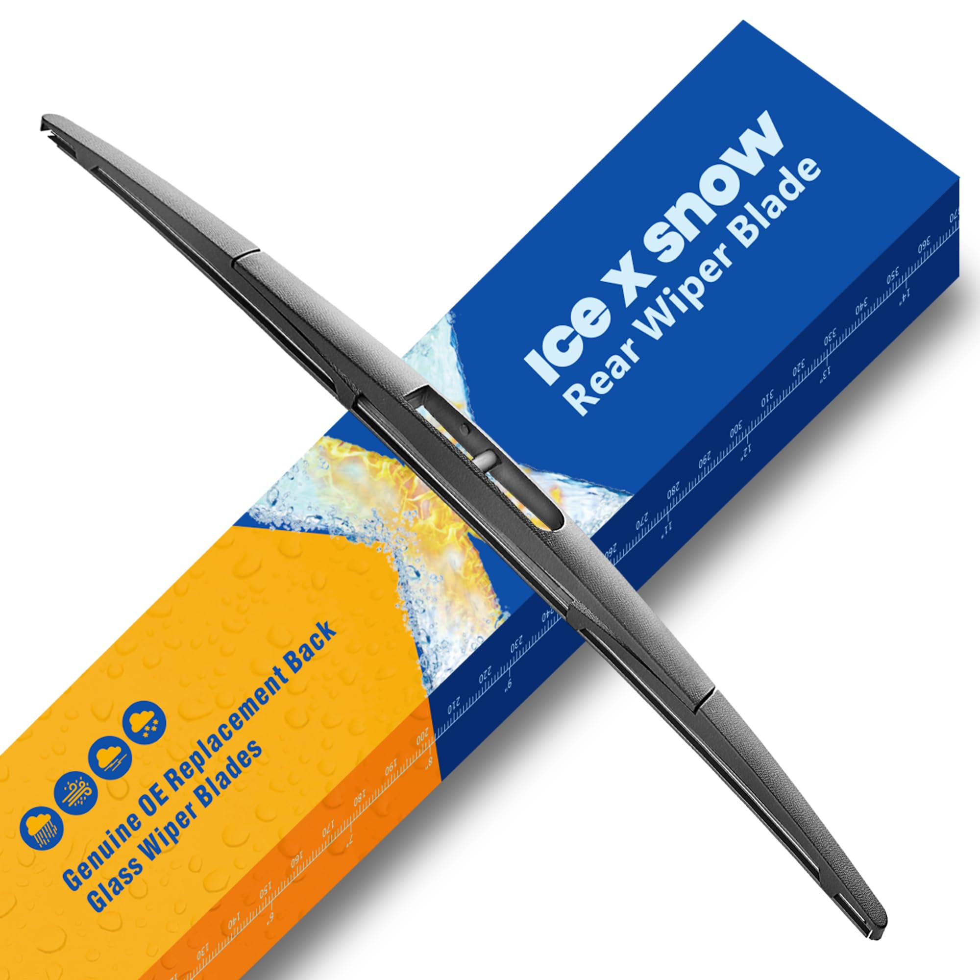 ICEXSNOW 14" Rear Wiper Blade Replacement for Subaru Forester 2023-2006/Outback 2019-2005/Ascent 2023-2019/Tribeca 14-06 Legacy/Impreza 09-05;Honda