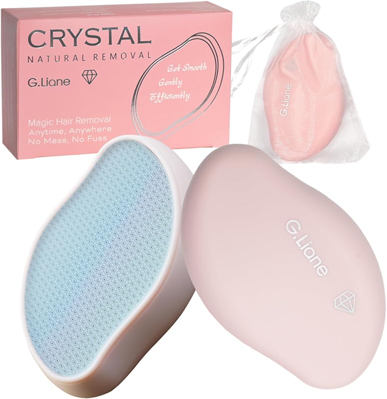 Depilador de vidro Crystal Hair Eraser G.Liane Rosa-claro