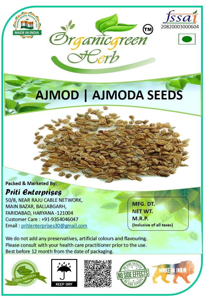 Organicgreen Herb Ajmod Ajmoda Seed -| Ajmod Beej - 200 Gms | Wild celery | Anamoda | Apium Graveolens (B09M7J1KXS) Amazon Price History, Amazon Price Tracker