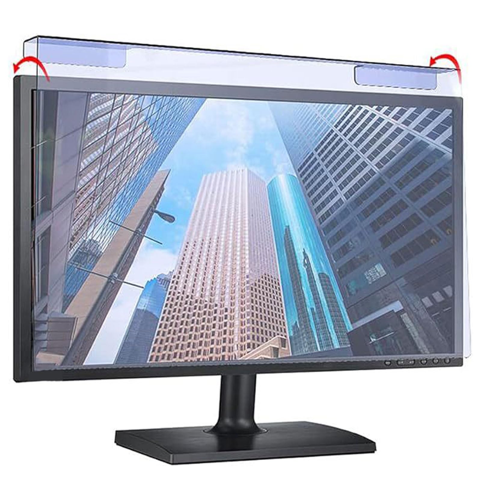 Filtr przeciwodblaskowy z niebieskim światłem, ochrona przed niebieskim światłem do monitora komputera, folia ochronna na ekran anty-UV, ochrona przed uszkodzeniami, do monitorów komputerowych