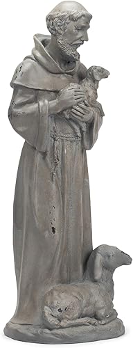 Miniatura 3 de Roman Giftware Inc., Colección de jardín, estatua de Francisco de 15.25 pulgadas de alto, religiosa, inspiradora, duradera (5 x 5 x 15 pulgadas)