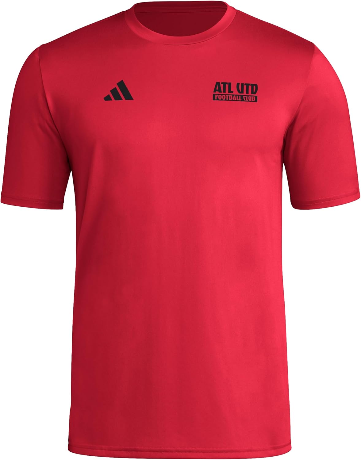 Adidas Mens Atlanta United Fc Local Warp Pre-Game Short Sleeve T-Shirt