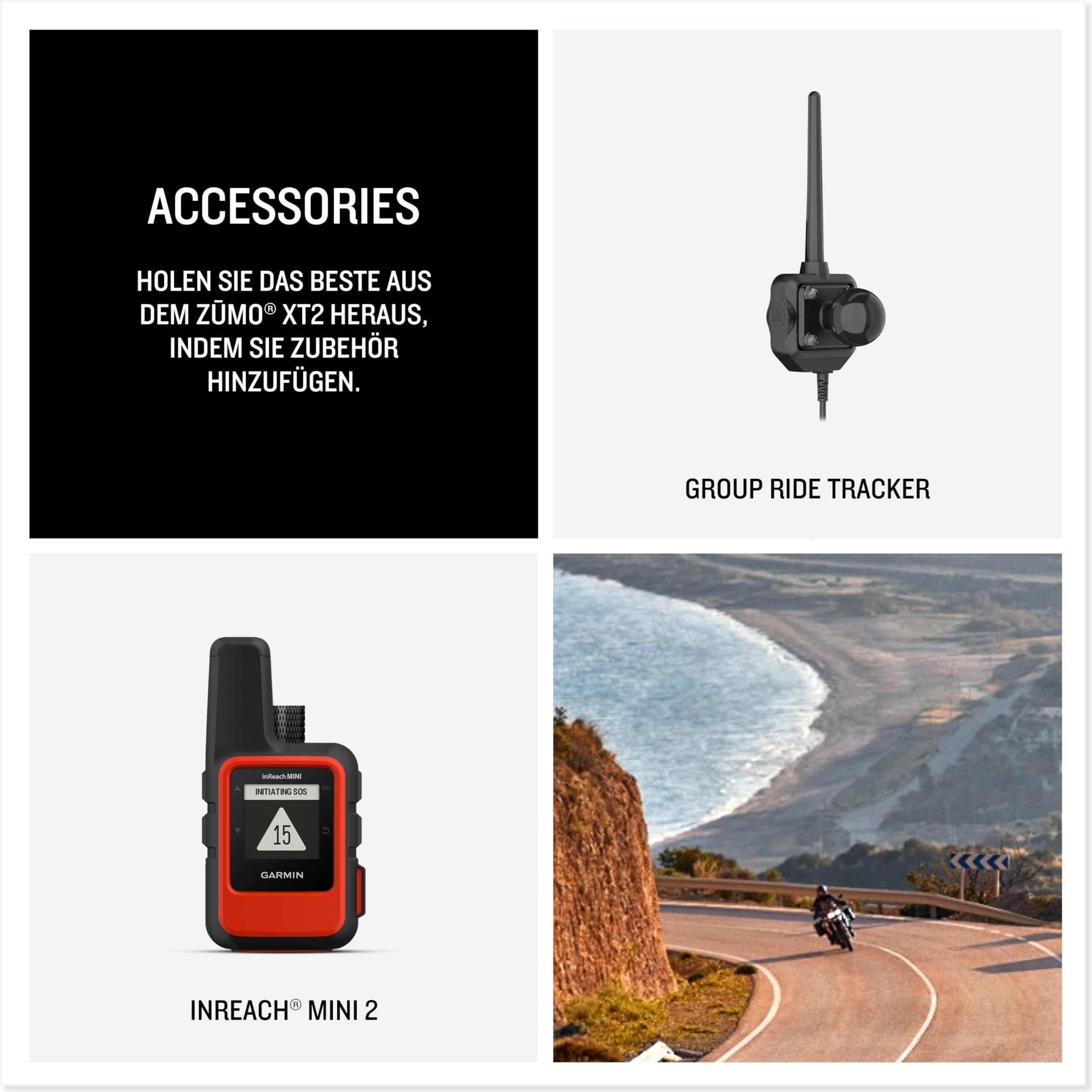 Garmin zūmo XT2 – wasserdichtes Motorrad-Navi für On- & Offroad mit ultrahellem 6“ HD-Touchdisplay und vorinstallierter EU-Karte, mit Adventurous Routing, Satellitenbildern, Schwarz
