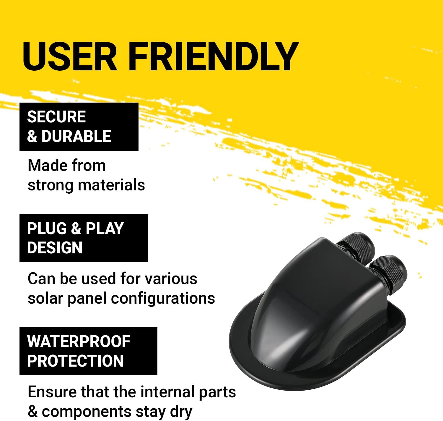 User-friendly features of the cable entry housing
