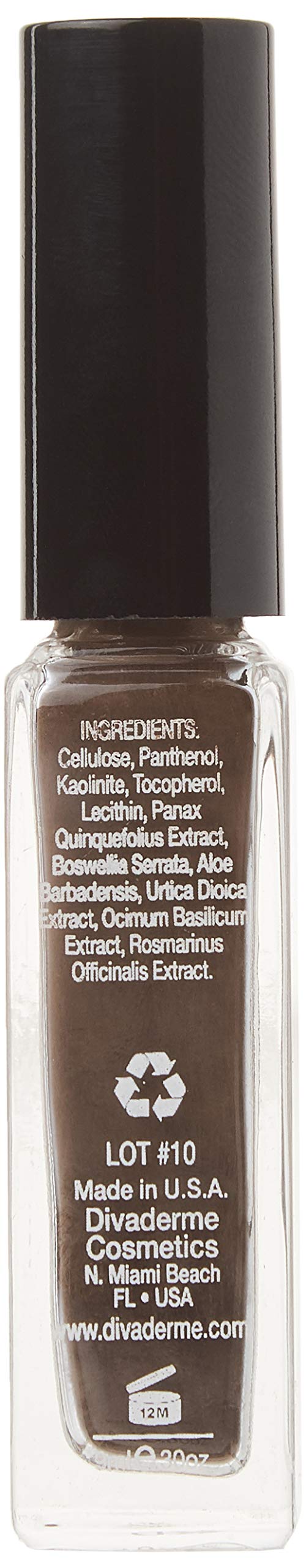 Divaderme BROW EXTENDER II Augenbrauenfasern + Augenbrauen Enhancer Behandlung Cappuccino Brown 2-in-1 Natürliche Augenbrauenfarbe für kräftige gesunde Augenbrauen und starkes Wachstum
