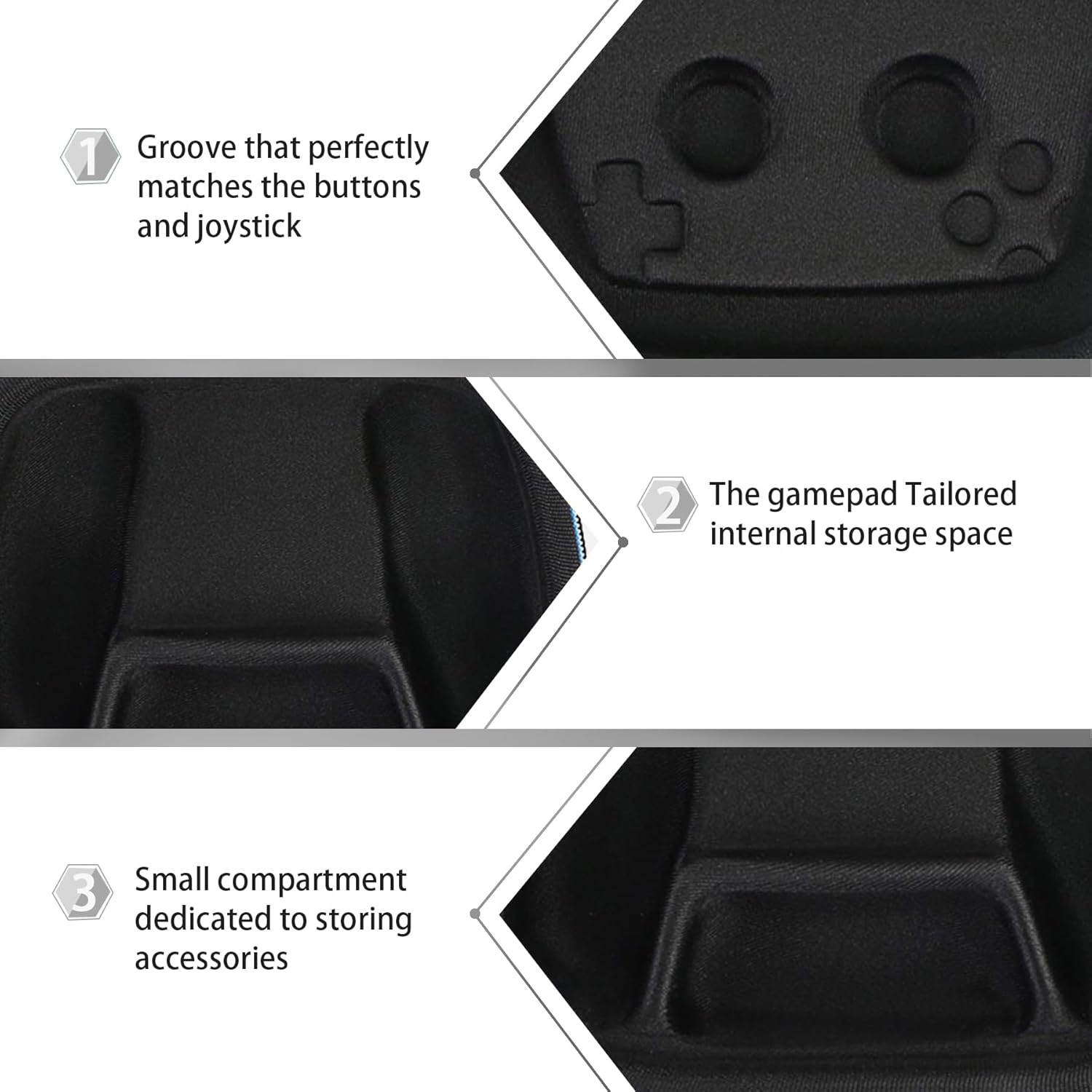 Baval Hard Travel Carrying Case Replacement for Playstation 5 PS5 DualSense Wireless Controller - Image 7