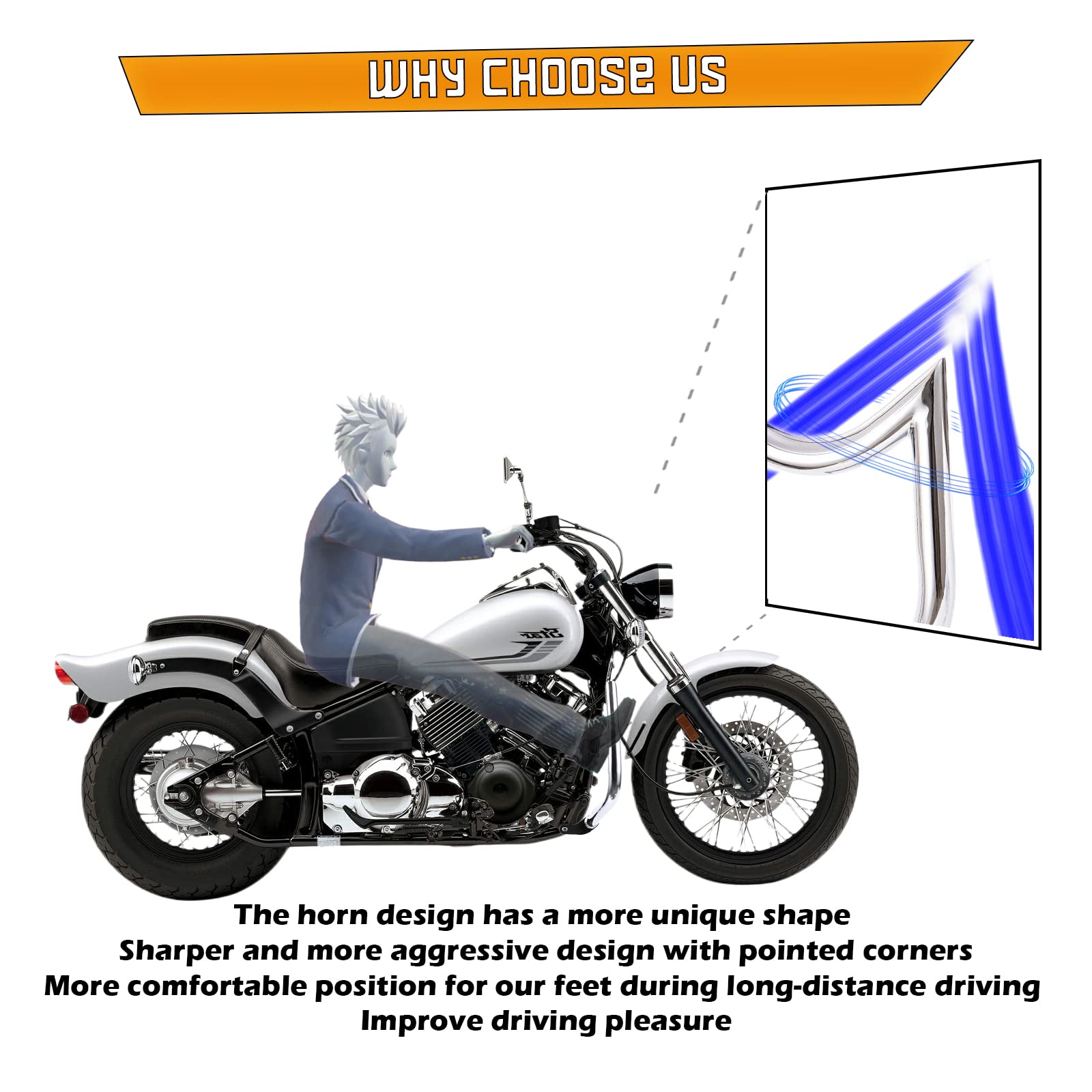 Yamaha Dragstar 650 Parts Yamaha V-Star 400/650 Crash Bar Heavy