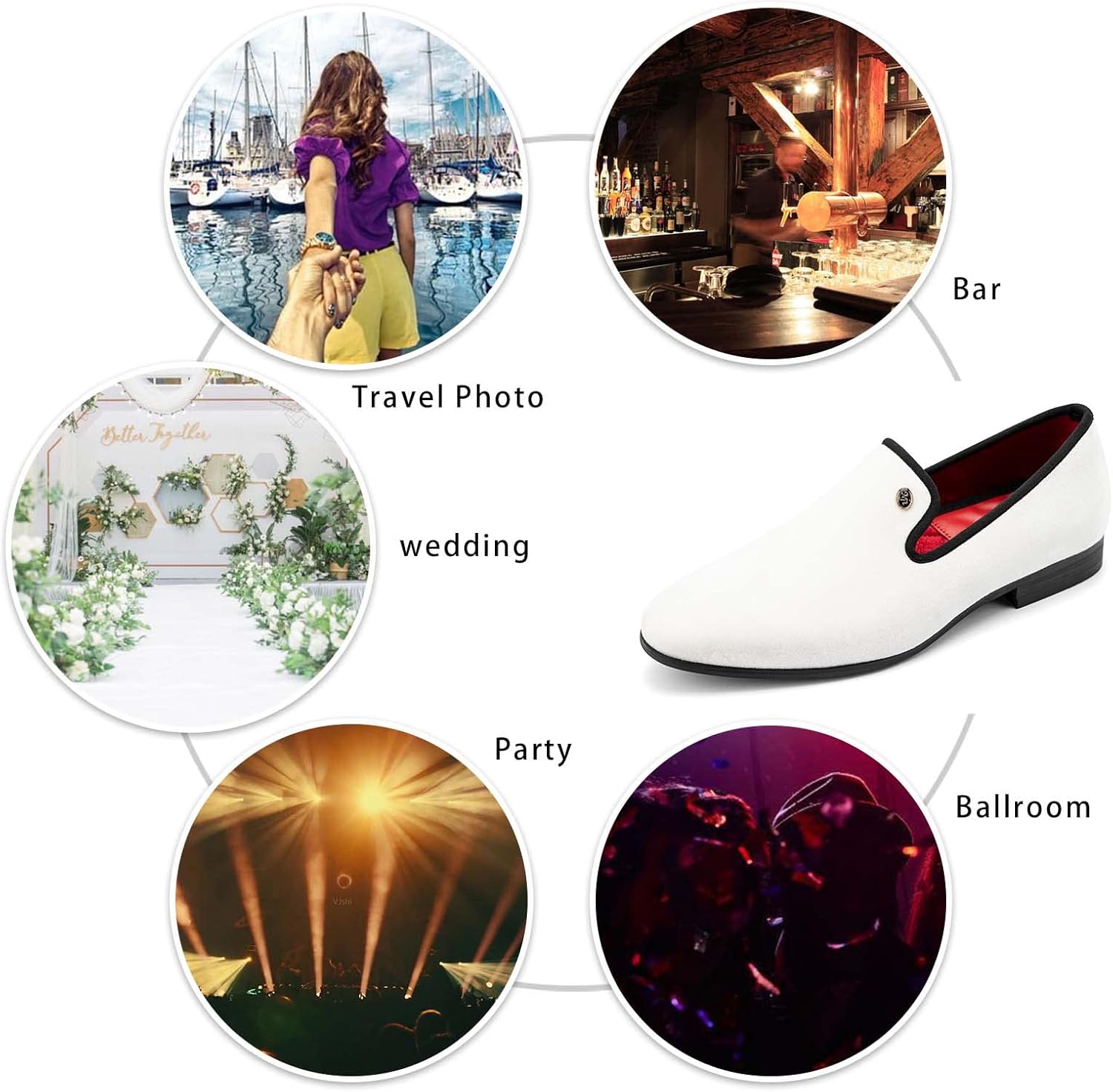 Meijiana Mens Loafers Wedding Dress Shoes Slip-On Loafers for Men Tuxedo Suit Shoes - Image 6