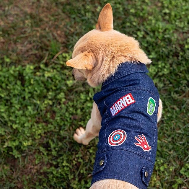 Foto 5 de 5 de Cerdá - For Fan Pets - Chaqueta para Perros de Tela Vaquera Fabricada en Algodón al 65% y Poliéster al 35%