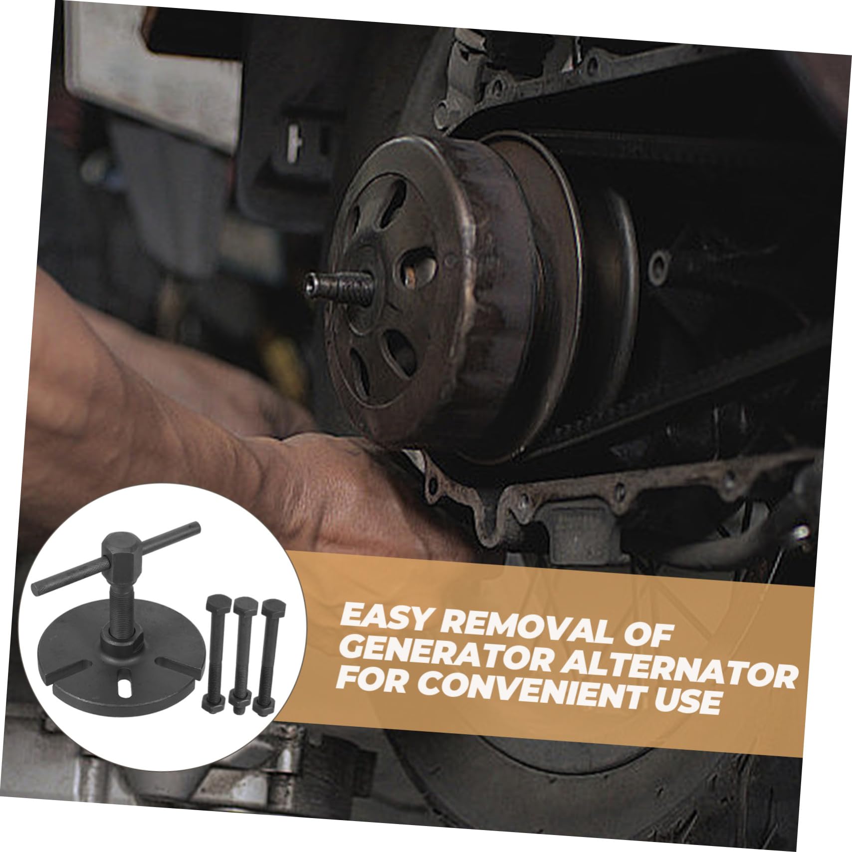 Schwungradabzieher Schnelle Demontage aus Kohlenstoffstahl Robustes Motorwerkzeug für Generatoren und Lichtmaschinen für Fachpersonal bei Reparatur