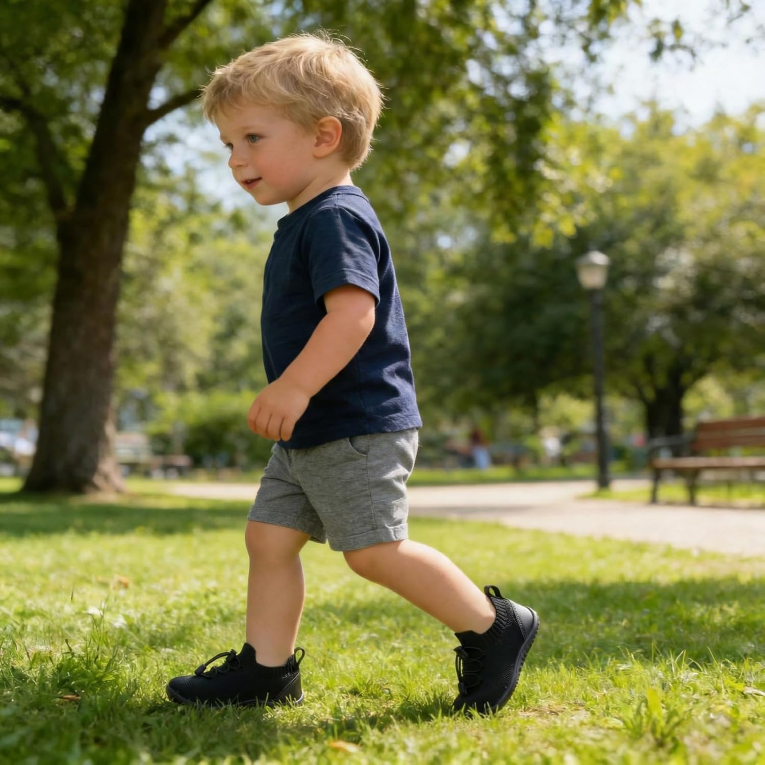 FEETCITY Baby Shoes Boys Girls First Walking Shoes Lightweight Infant Sneakers Slip On Shoe - Image 2