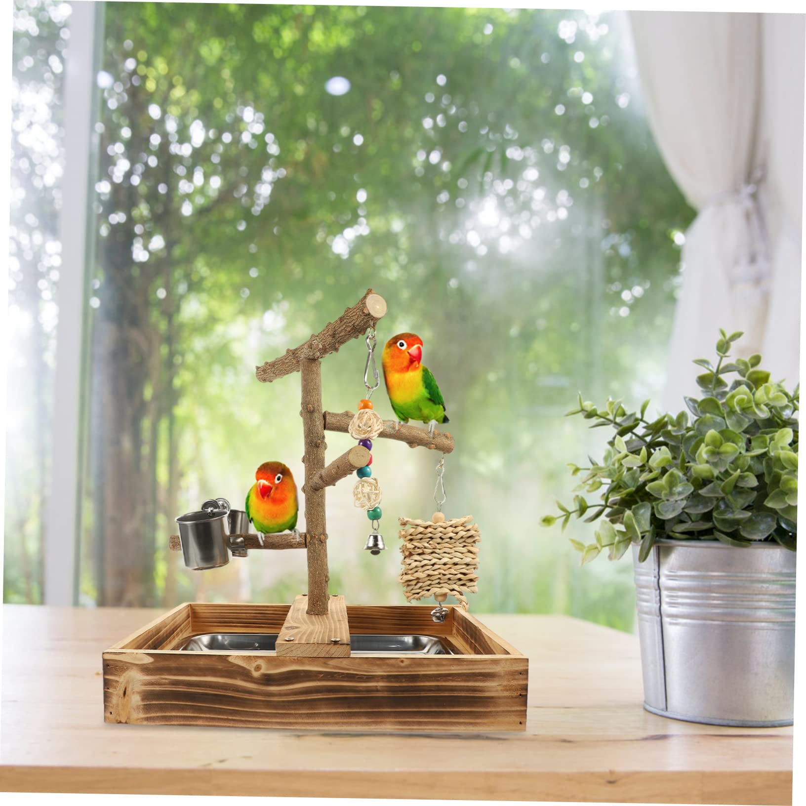 木製鳥用多機能スタンド*5 楽天市場】インコ スタンドの通販