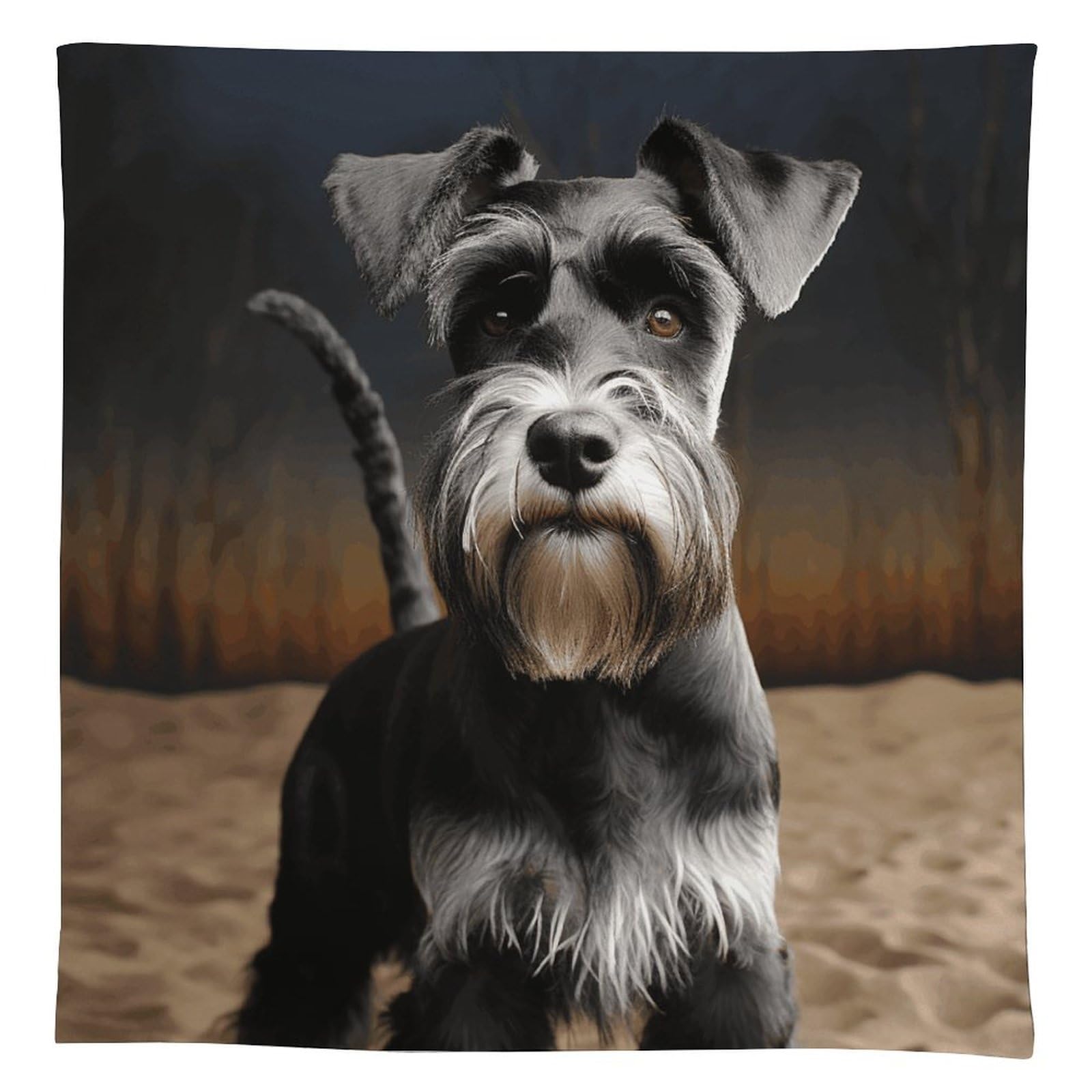 Nappe en lin de qualité supérieure nappe de mariage élégante motif chien